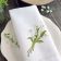 cotton napkin spring bouquet embroidery design
