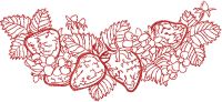 Strawberry decor free embroidery design Strawberry decor free embroidery design