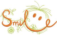 Smile free embroidery design Smile free embroidery design