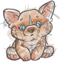 Corgi sketch free embroidery design Corgi sketch free embroidery design