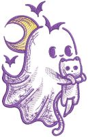Ghost returns missing cat free embroidery design Ghost returns missing cat free embroidery design